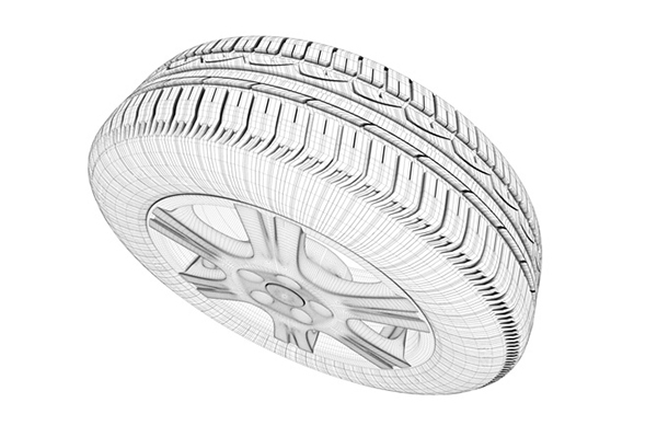 Fulda Eco Control - wireframe of the tire